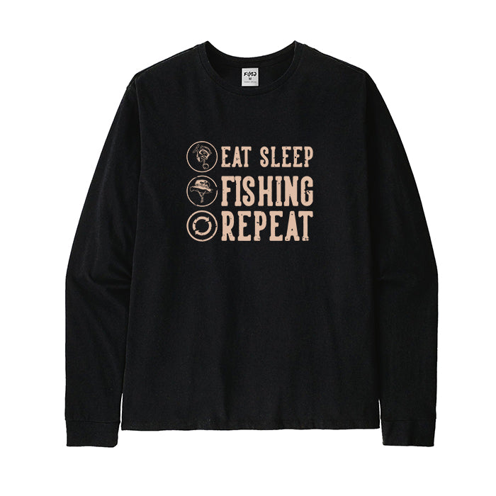 Eat Sleep Fishing Repeat Long Sleeve T-Shirt