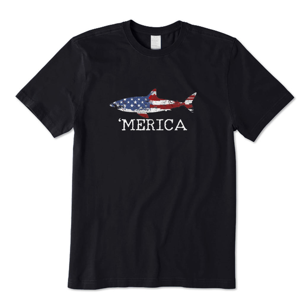 USA Flag Fishing T-Shirt
