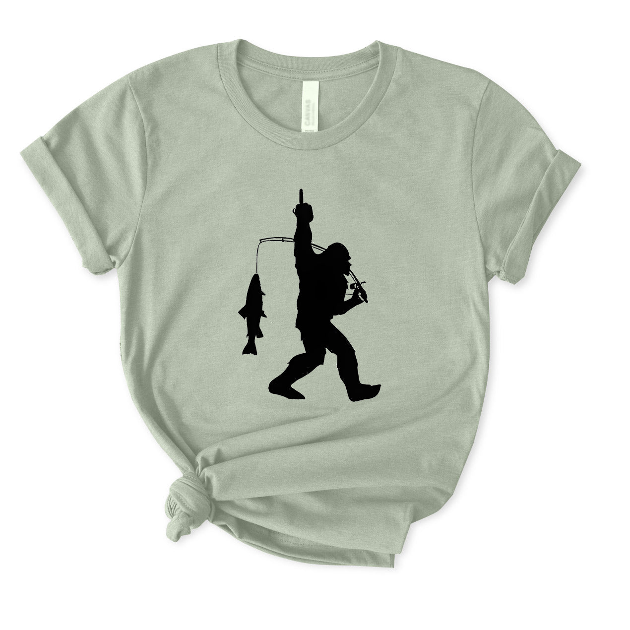 Bigfoot Fishing T-Shirt for women