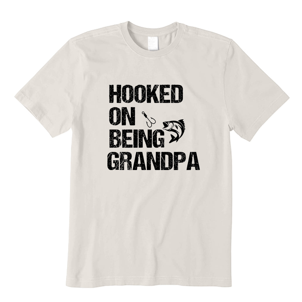 Hooked on Being Grandpa T-Shirt