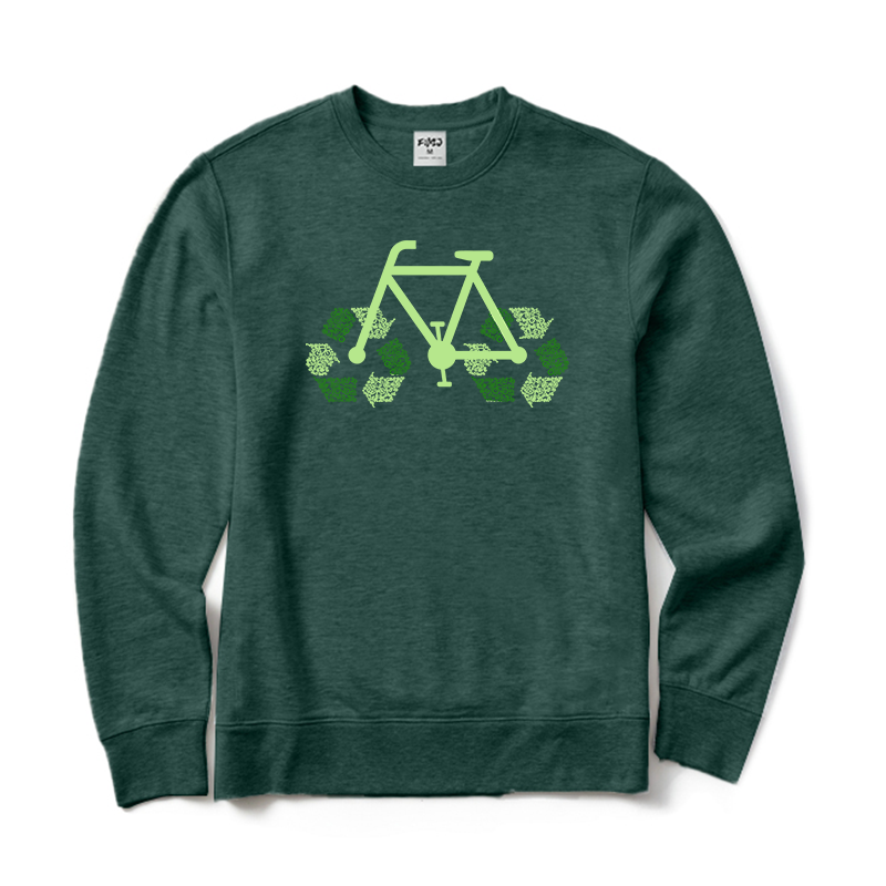 Recycle Bike Crewneck Sweatshirt