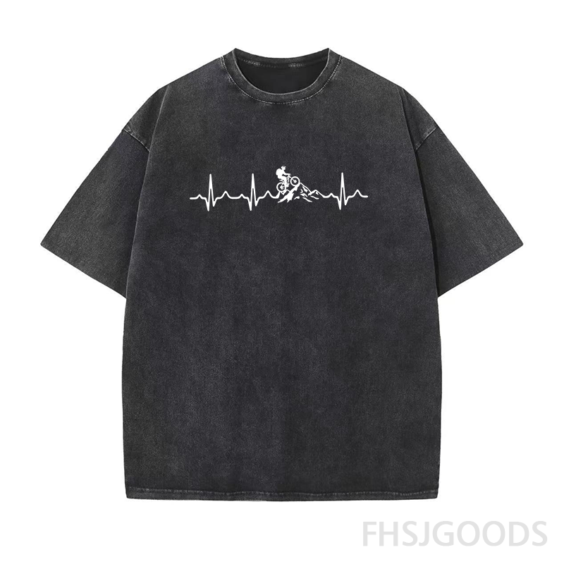 Men's Biker Cardio Unisex Distressed T-Shirt