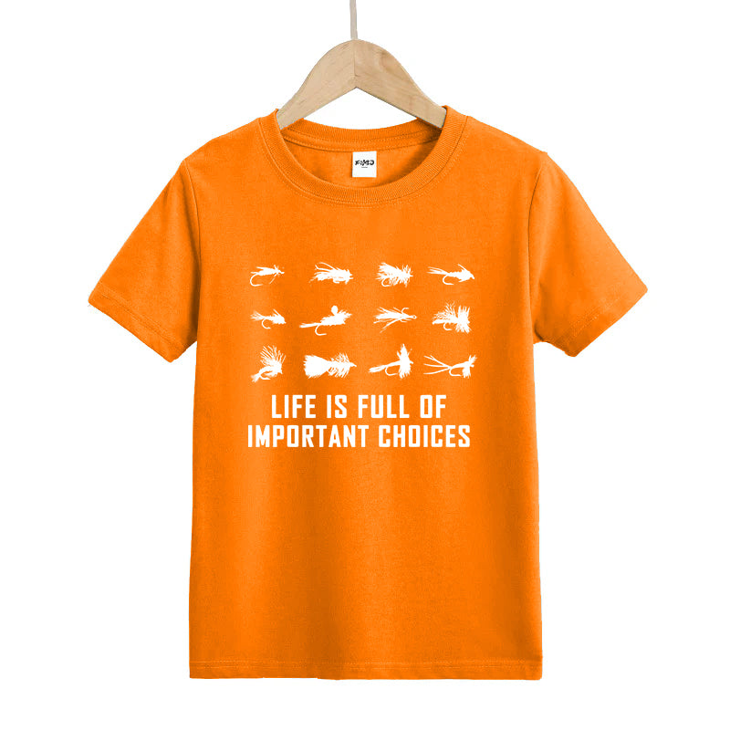 LIFE IS FULL OF IMPORTANT CHOICES Kids T-Shirt