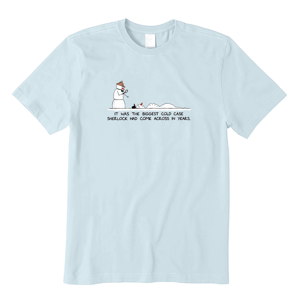 Snowman Sherlock Christmas T-Shirt