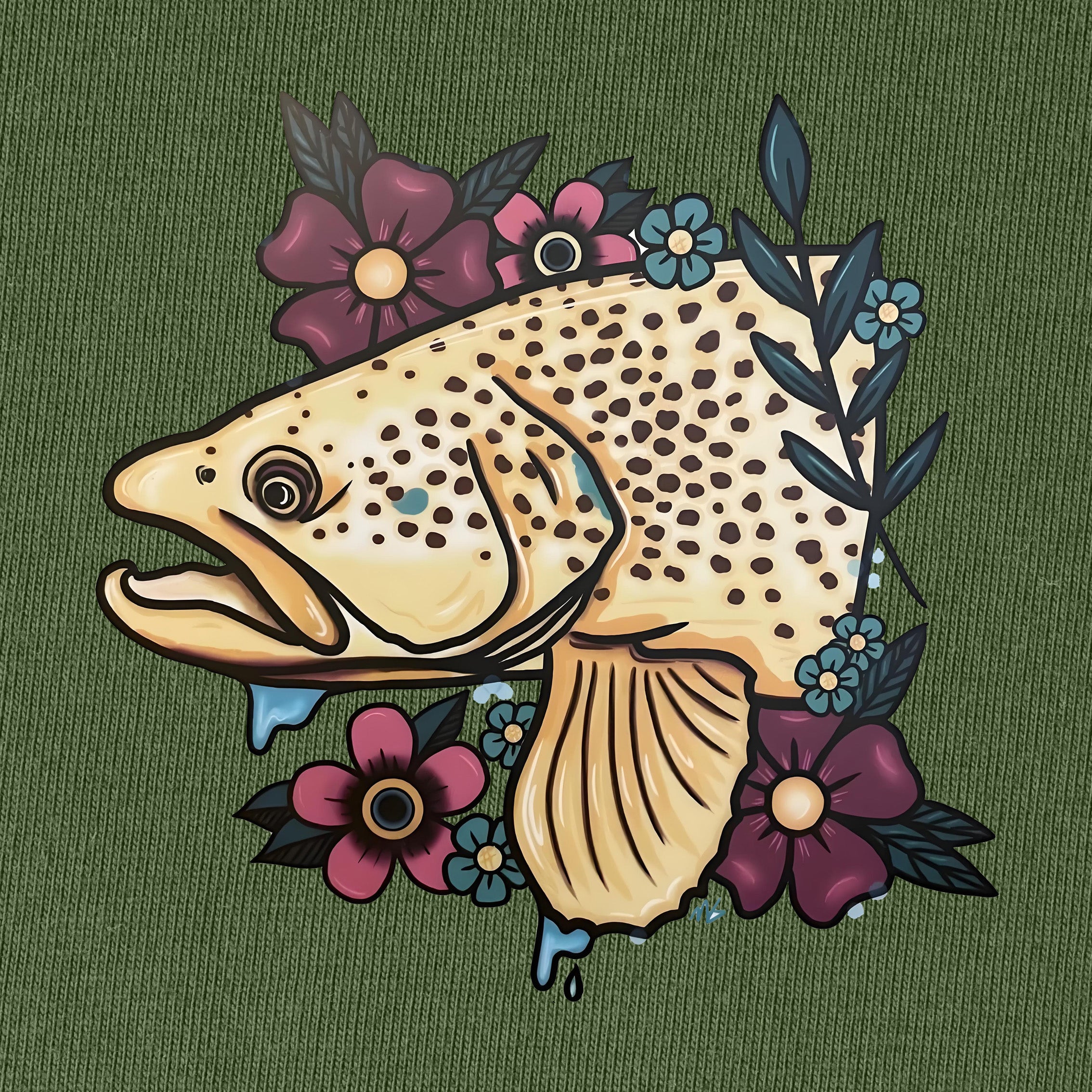 Beautiful Brown Trout T-Shirt for Women