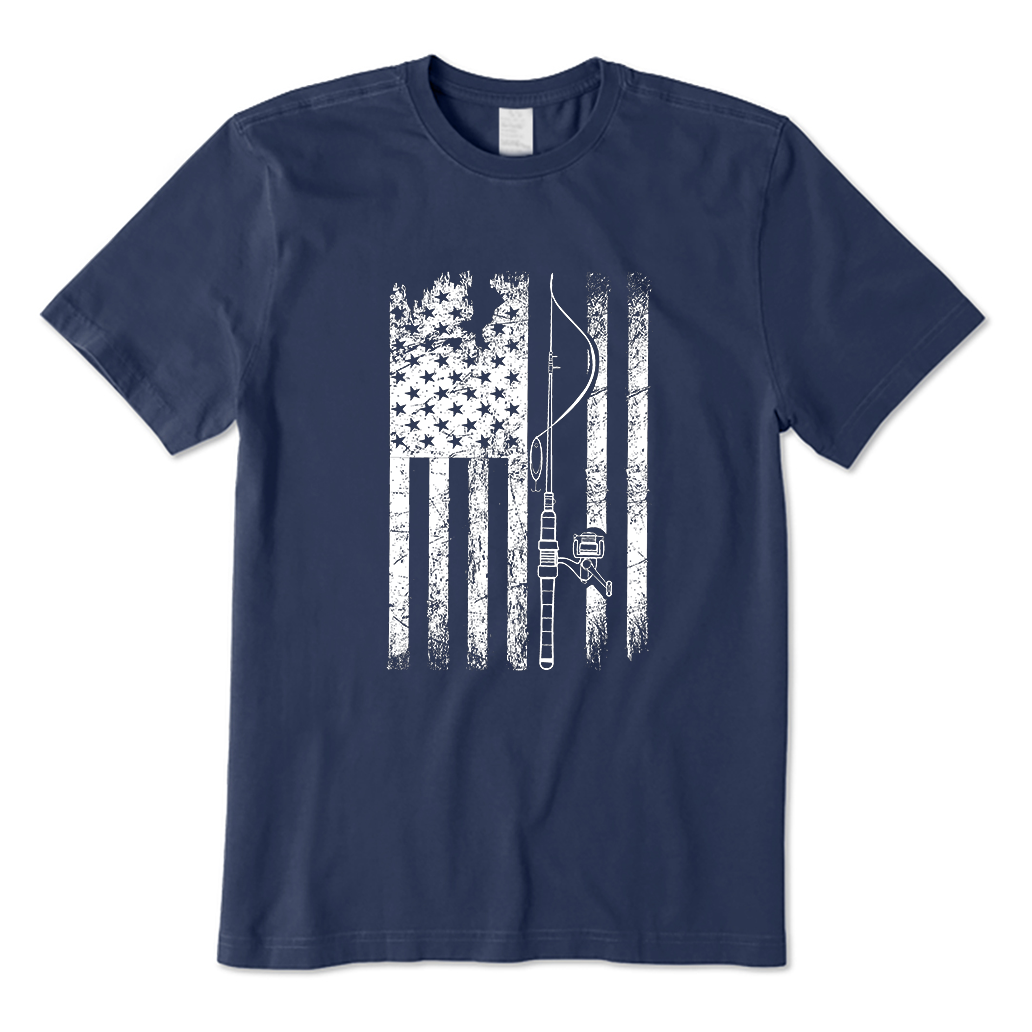 USA Fishing Flag T-Shirt