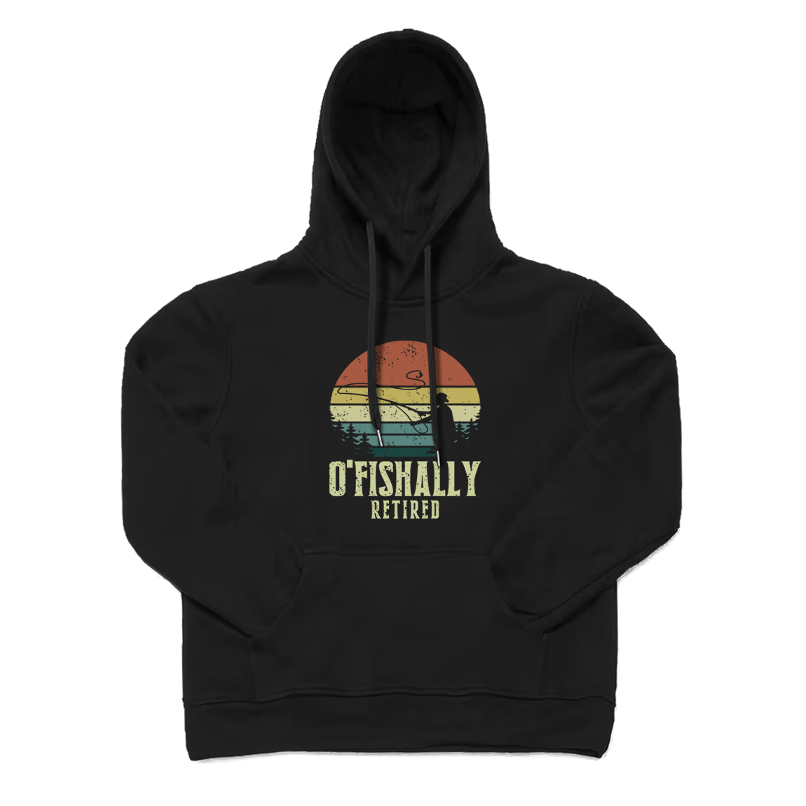 Ofishally Retired Fishing Is My Retirement Plan Hoodie