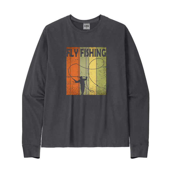 Vintage Fly Fishing Long Sleeve T-Shirt