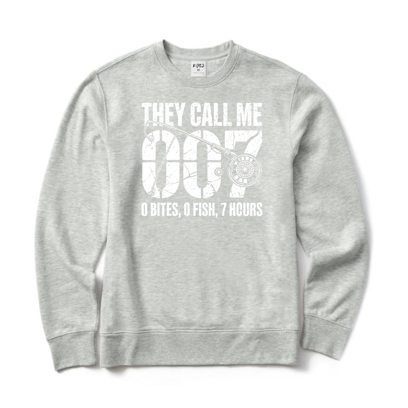 Funny Fishing 007 Crewneck Sweatshirt