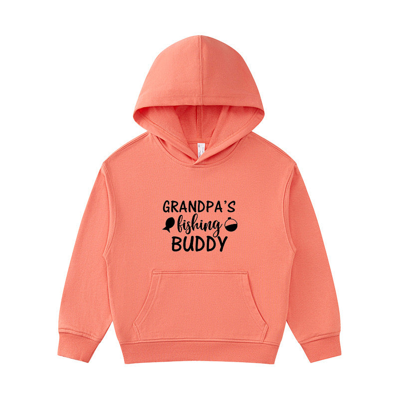 grandpa's fishing buddy Kid's Hoodie