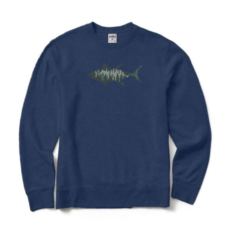Fish Landscape Crewneck Sweatshirt