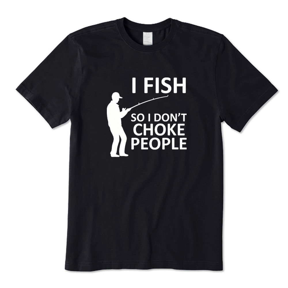 Retro I Fish So I Don't Choke People T-shirt