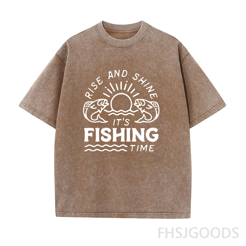 It's Fishing Time Unisex Distressed T-Shirt
