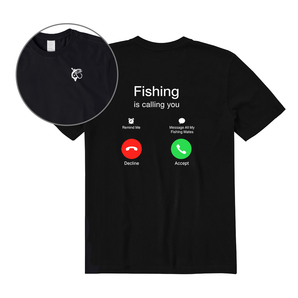 Funny Fishing Is Calling You Back Graphic T-Shirt