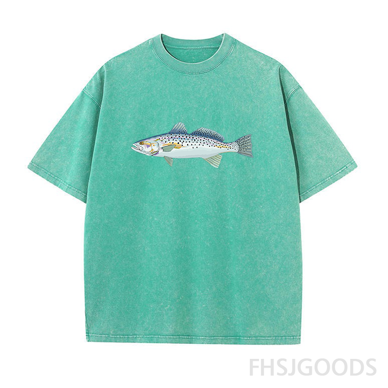 Speckled Trout Fishing Unisex Distressed T-Shirt