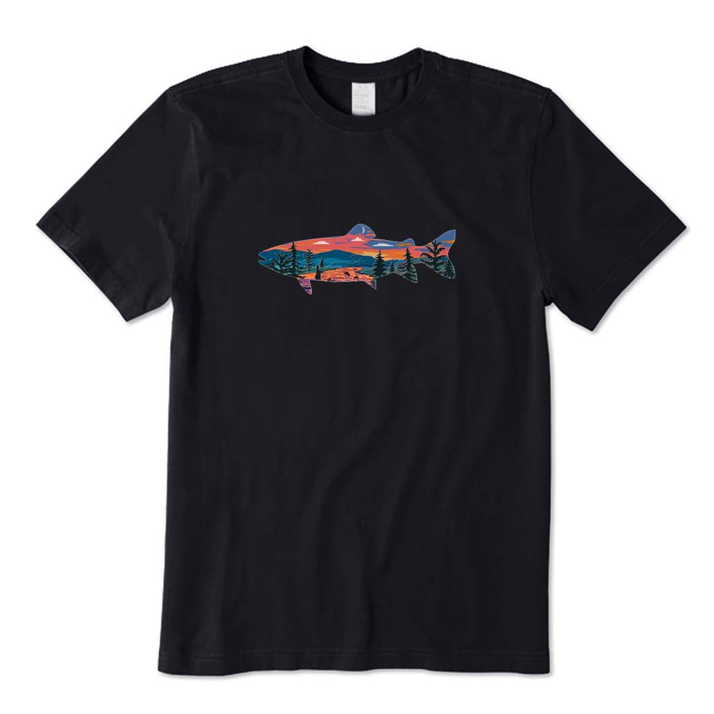 Trout and Landscape T-Shirt