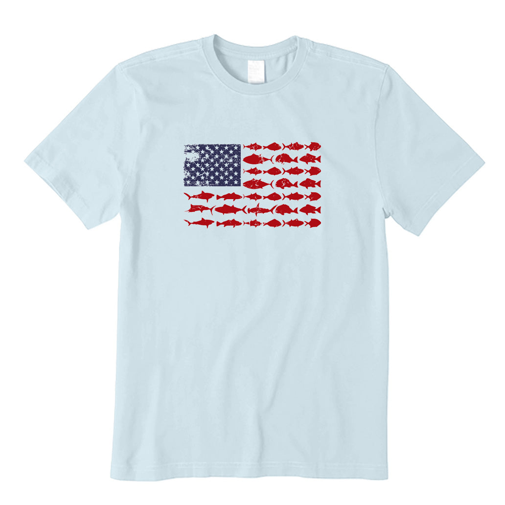 American Flag Fishing T-Shirt