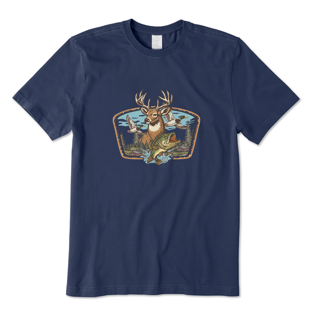 Funny Fishing Hunting T-shirt
