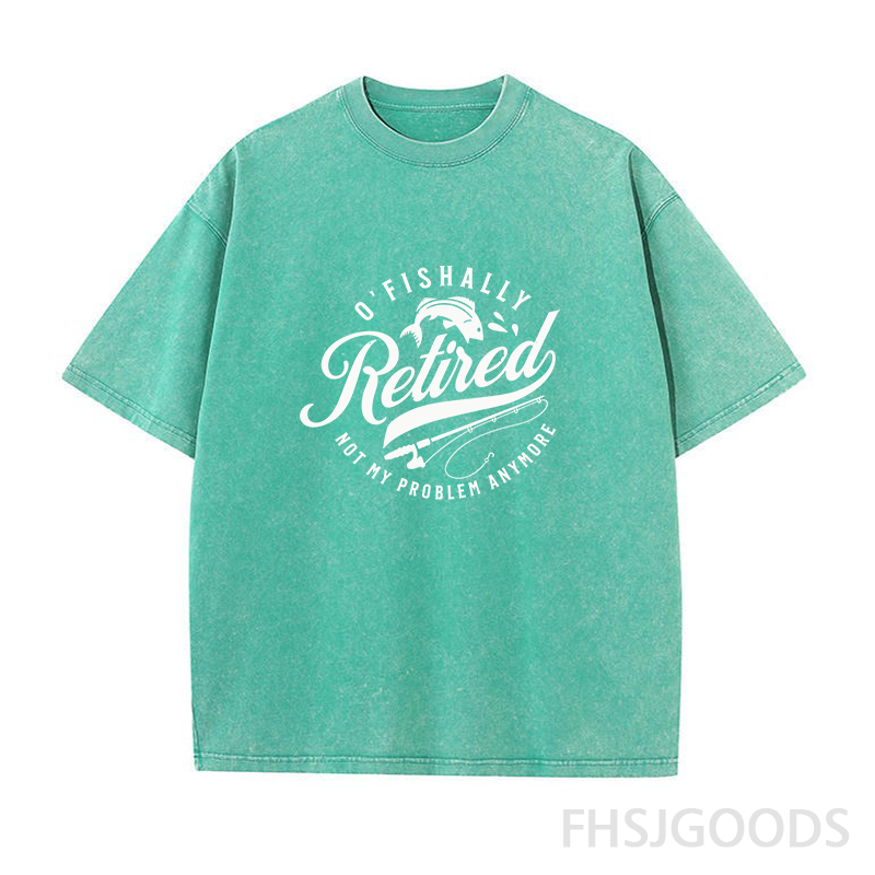 O’Fishally Retired Unisex Distressed T-Shirt