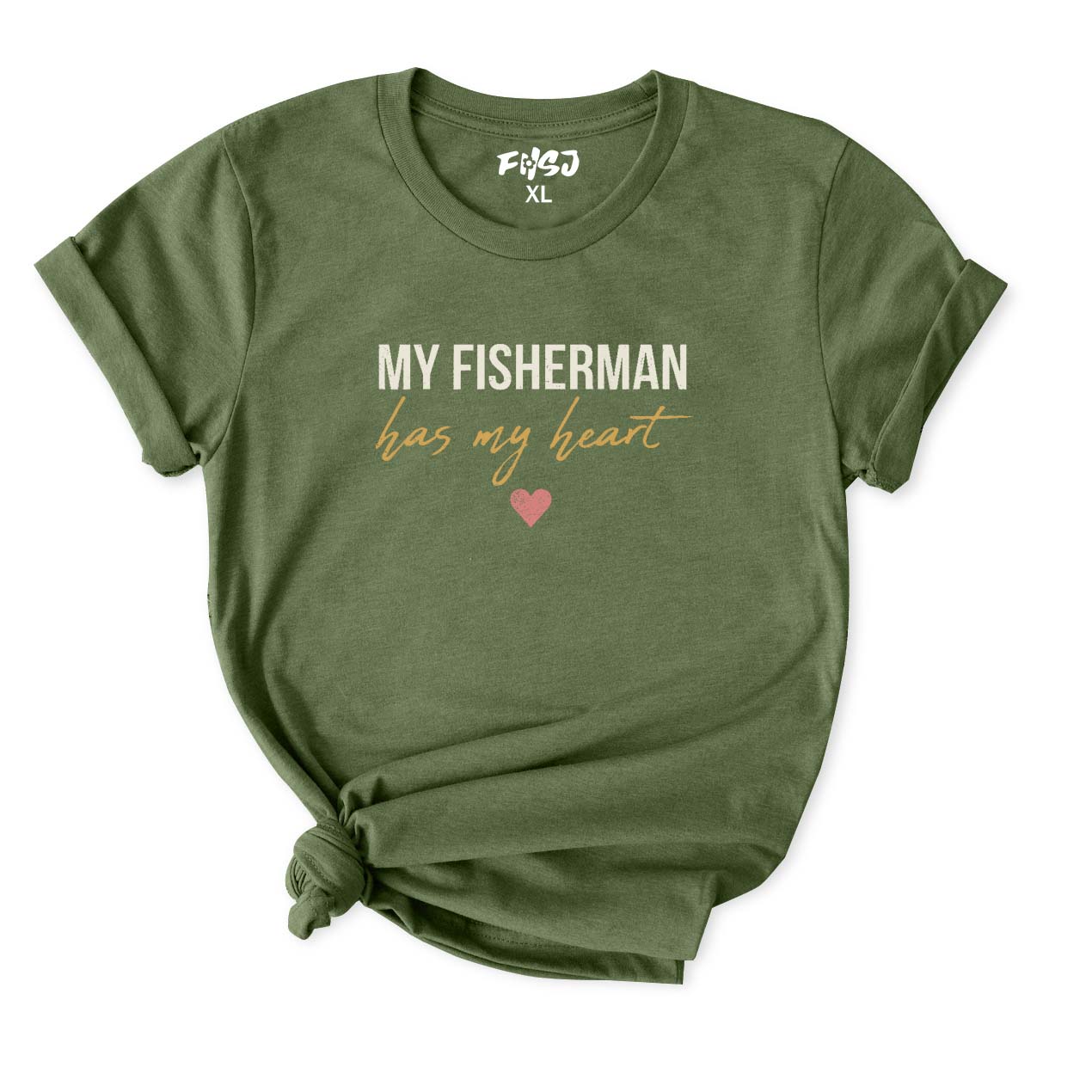 My Fisherman Has My Heart T-Shirt for Women