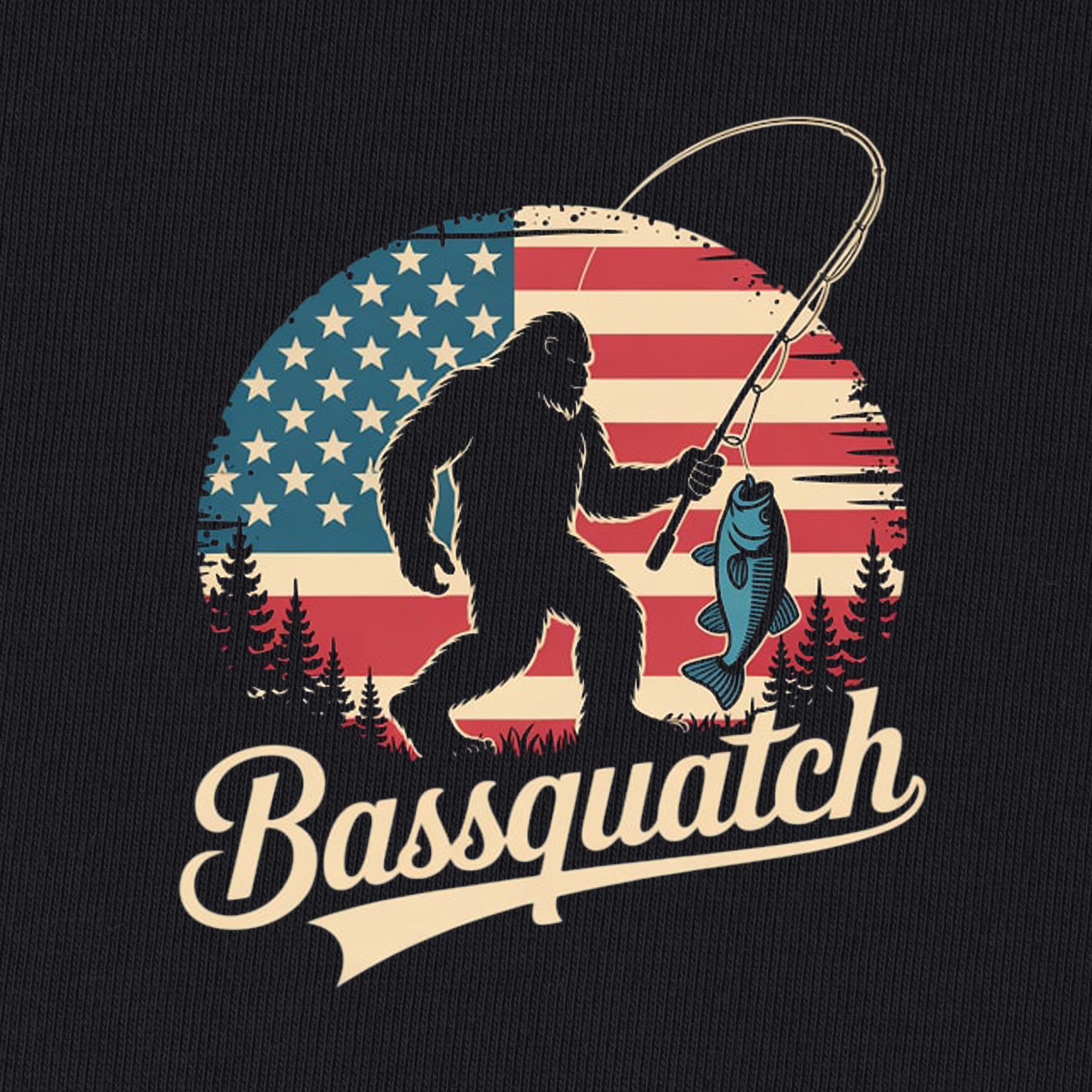 Bassquatch Fishing T-Shirt