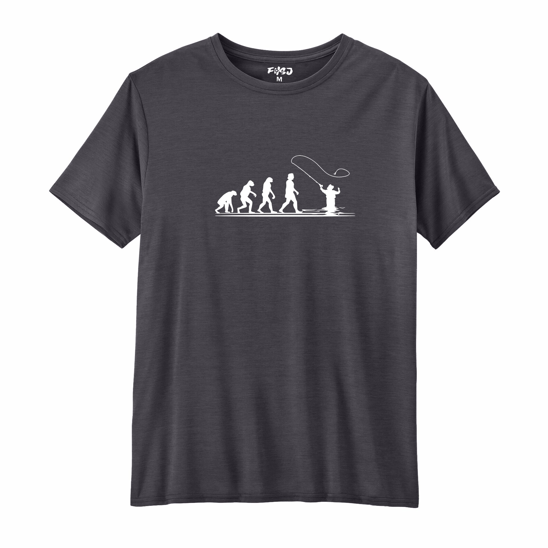 Evolution of Man Fly Fishing Performance T-SHIRT