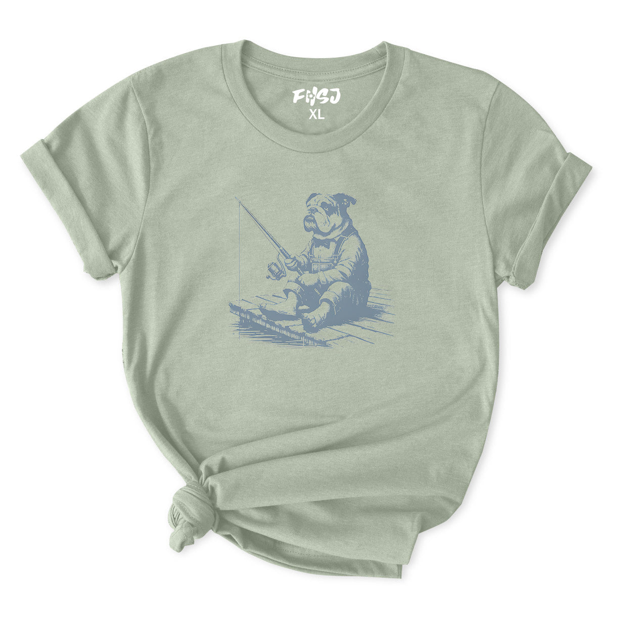 Bulldog Fishing T-Shirt for Women