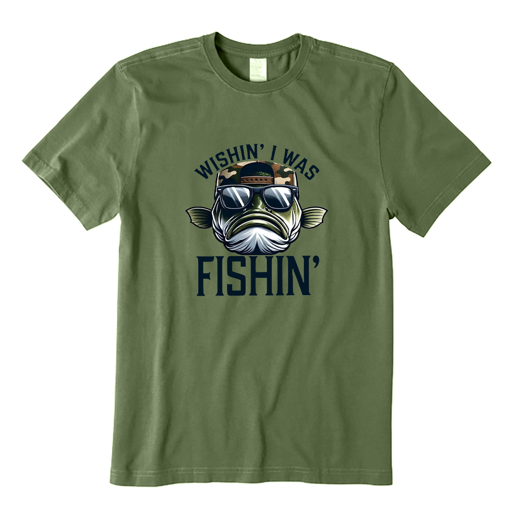 Wishin I Was Fishin T-shirt