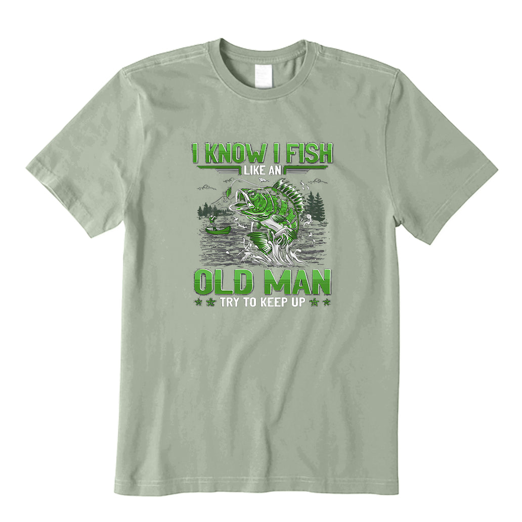 Old Man Fishing T-Shirt