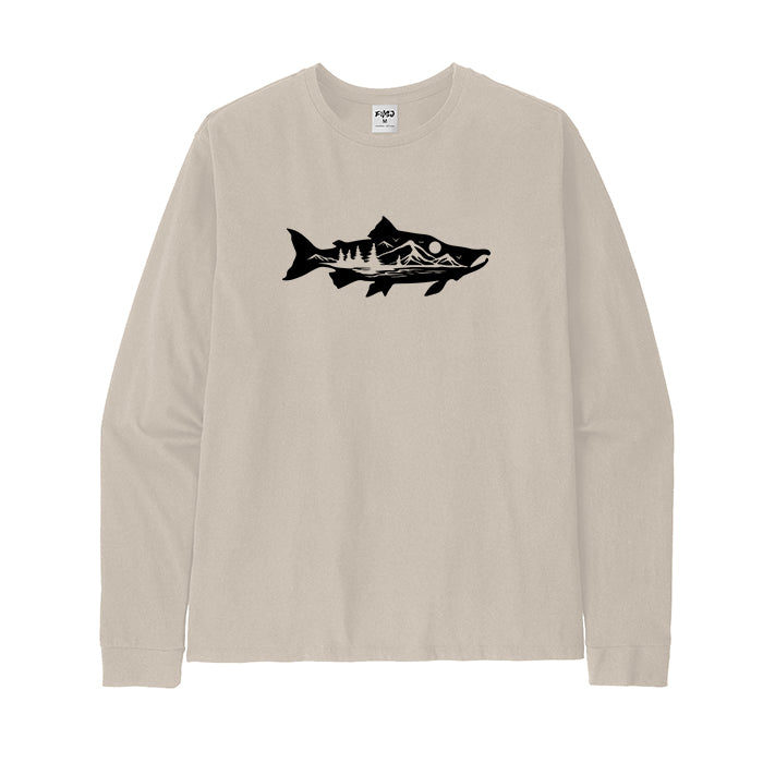 Salmon Fishing Long Sleeve T-Shirt