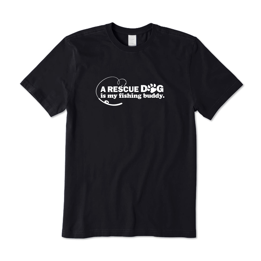 A Rescue Dog is my Fishing Buddy T-Shirt