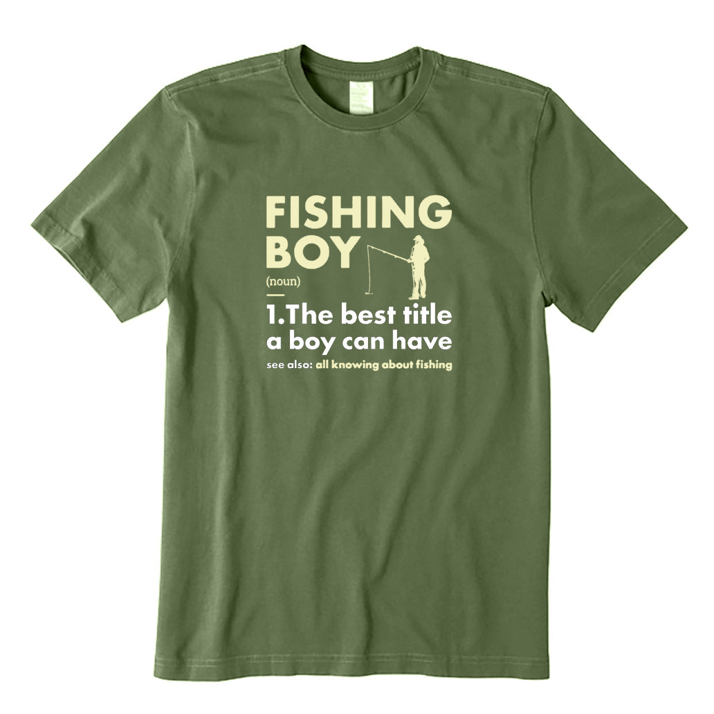 Fishing Boy Definition T-Shirt