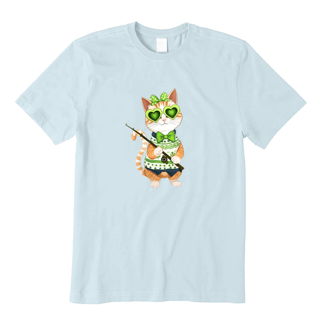 St. Patrick’s Day Cat Fishing T-Shirt