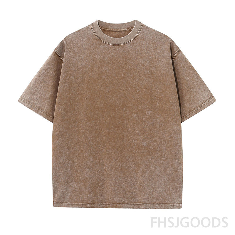 Solid Unisex Distressed T-Shirt
