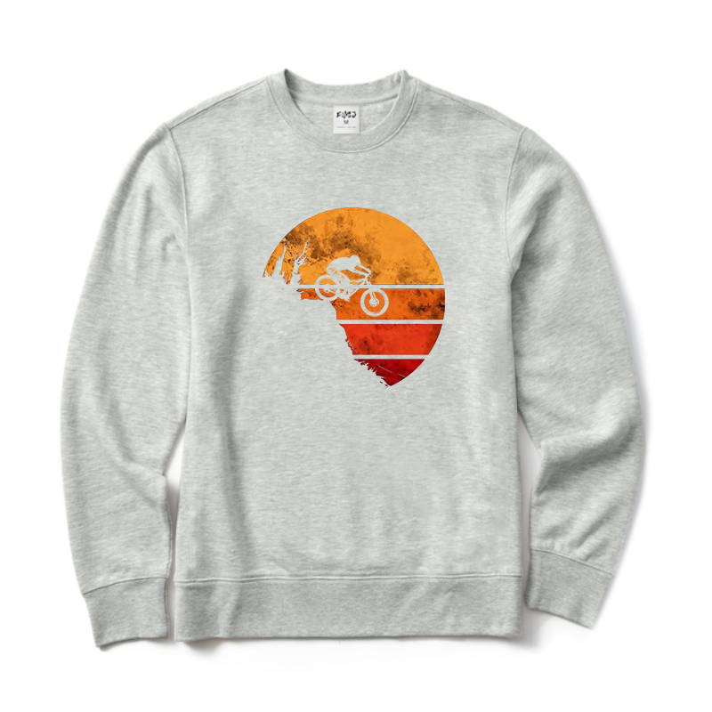 Retro Mountain Bike Crewneck Sweatshirt