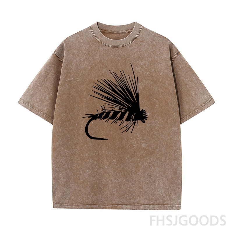Fly Fishing Fly Unisex Distressed T-Shirt