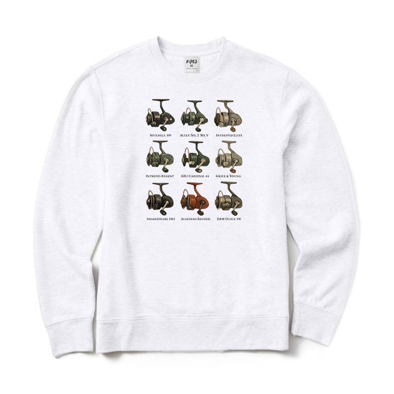 Fixed Spool Reels Fishing Crewneck Sweatshirt