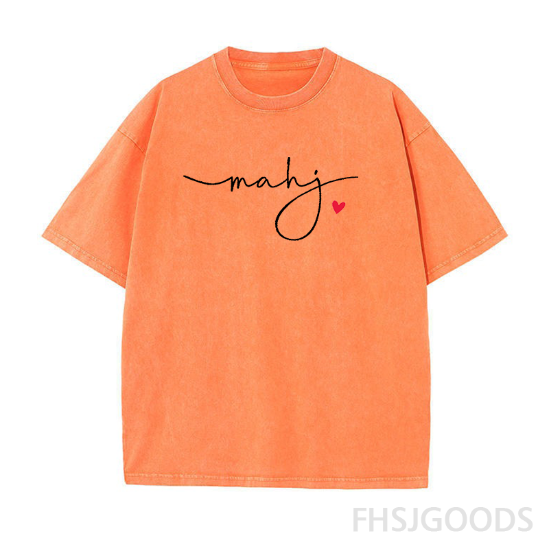 MahJong with Heart Unisex Distressed T-Shirt