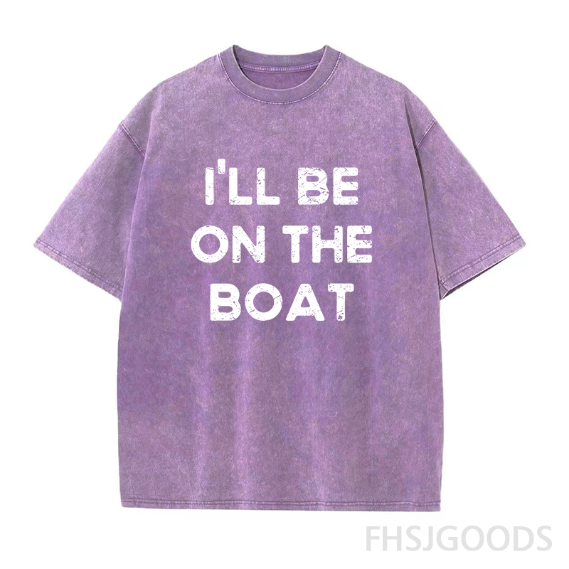 I'll Be on The Boat Unisex Distressed T-Shirt