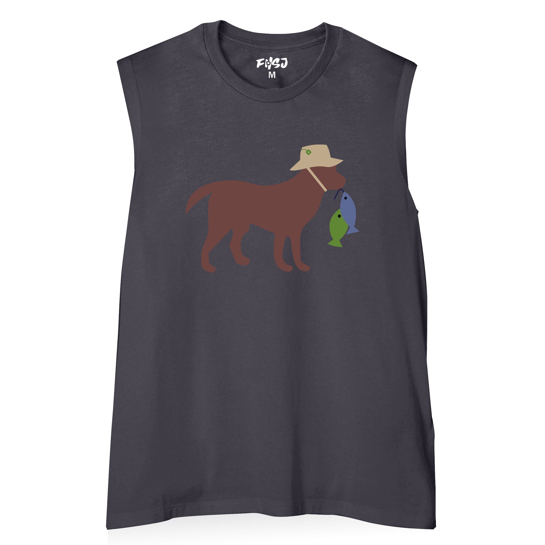 Women DOG FISHING Tank Top