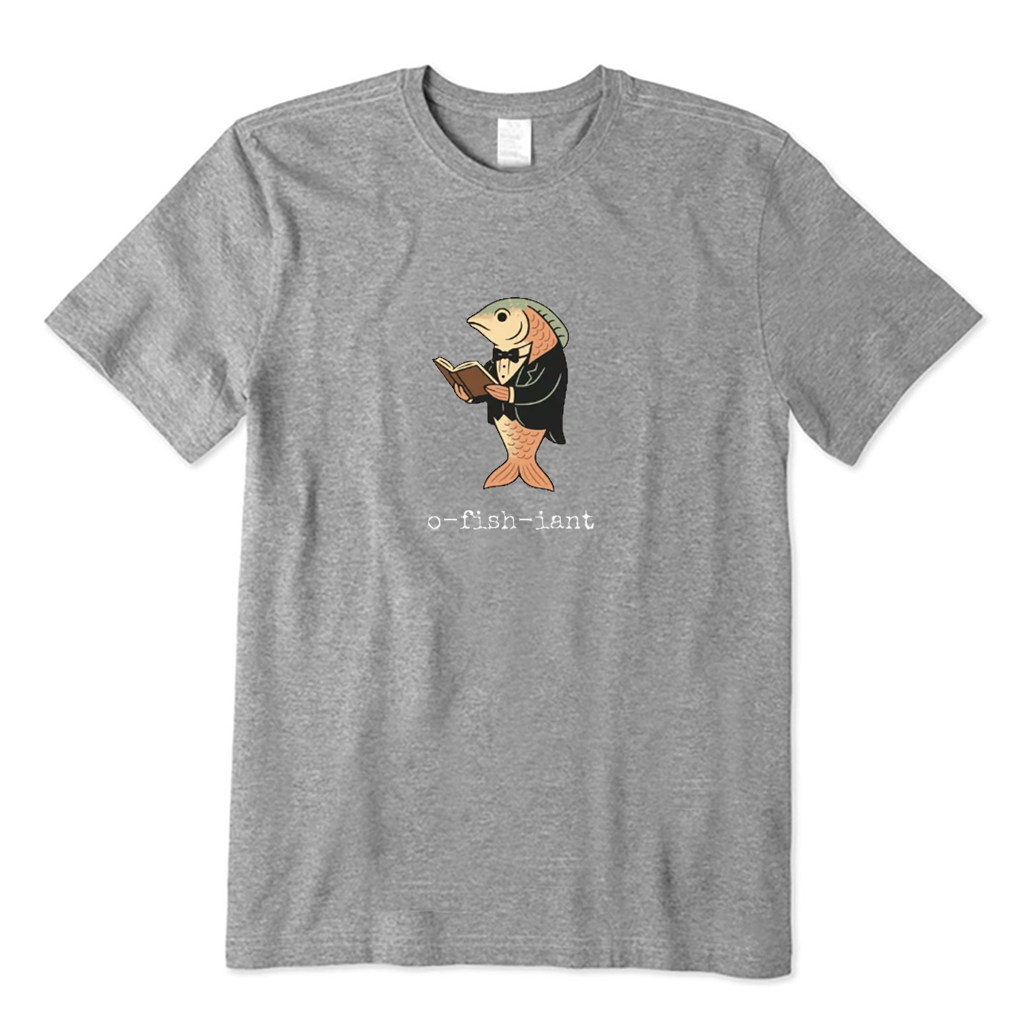 O Fish Iant Formal Fish Reading A Book T-shirt