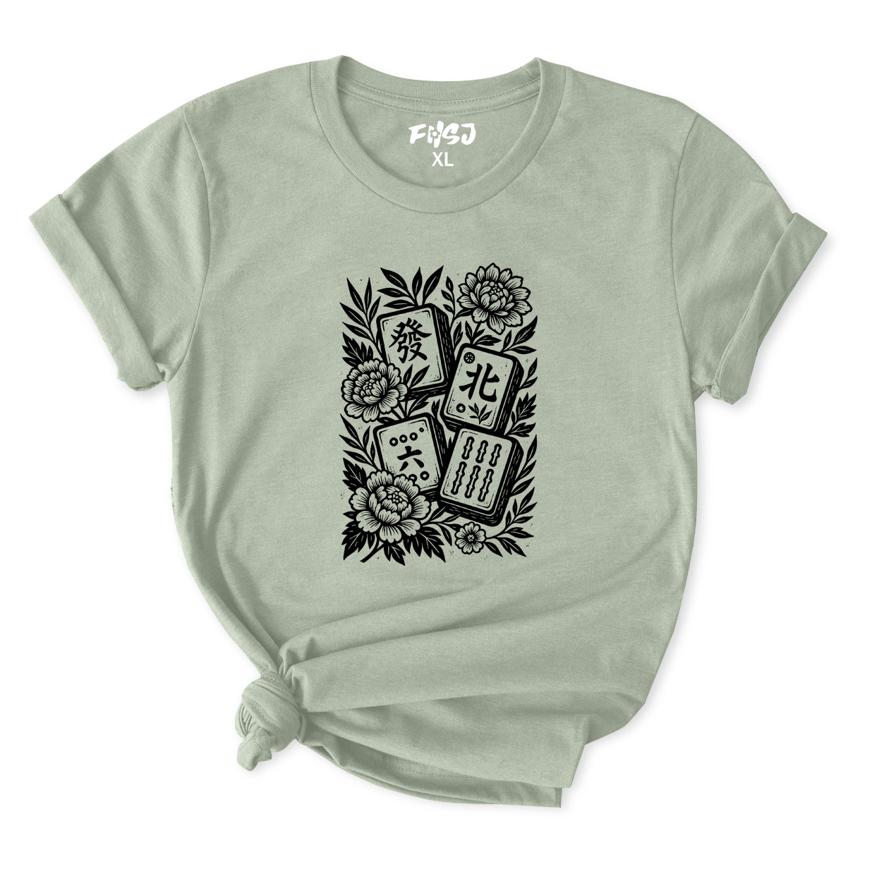 Floral Mahjong T-Shirt for Women