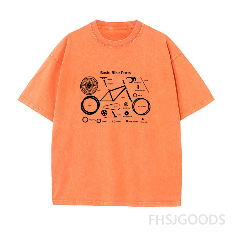 Bike Parts Unisex Distressed T-Shirt