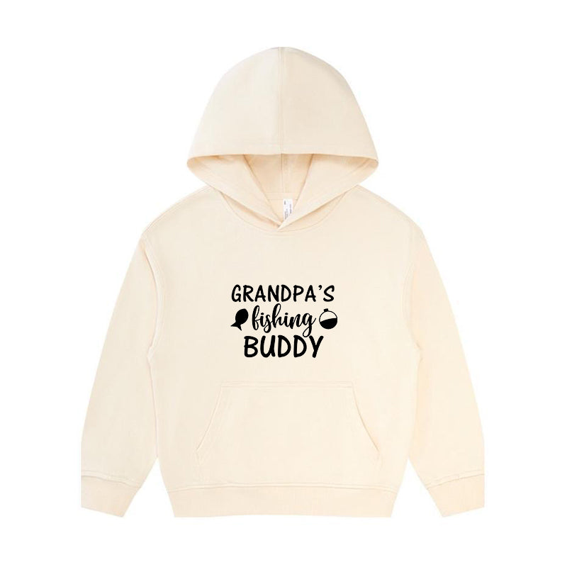 grandpa's fishing buddy Kid's Hoodie