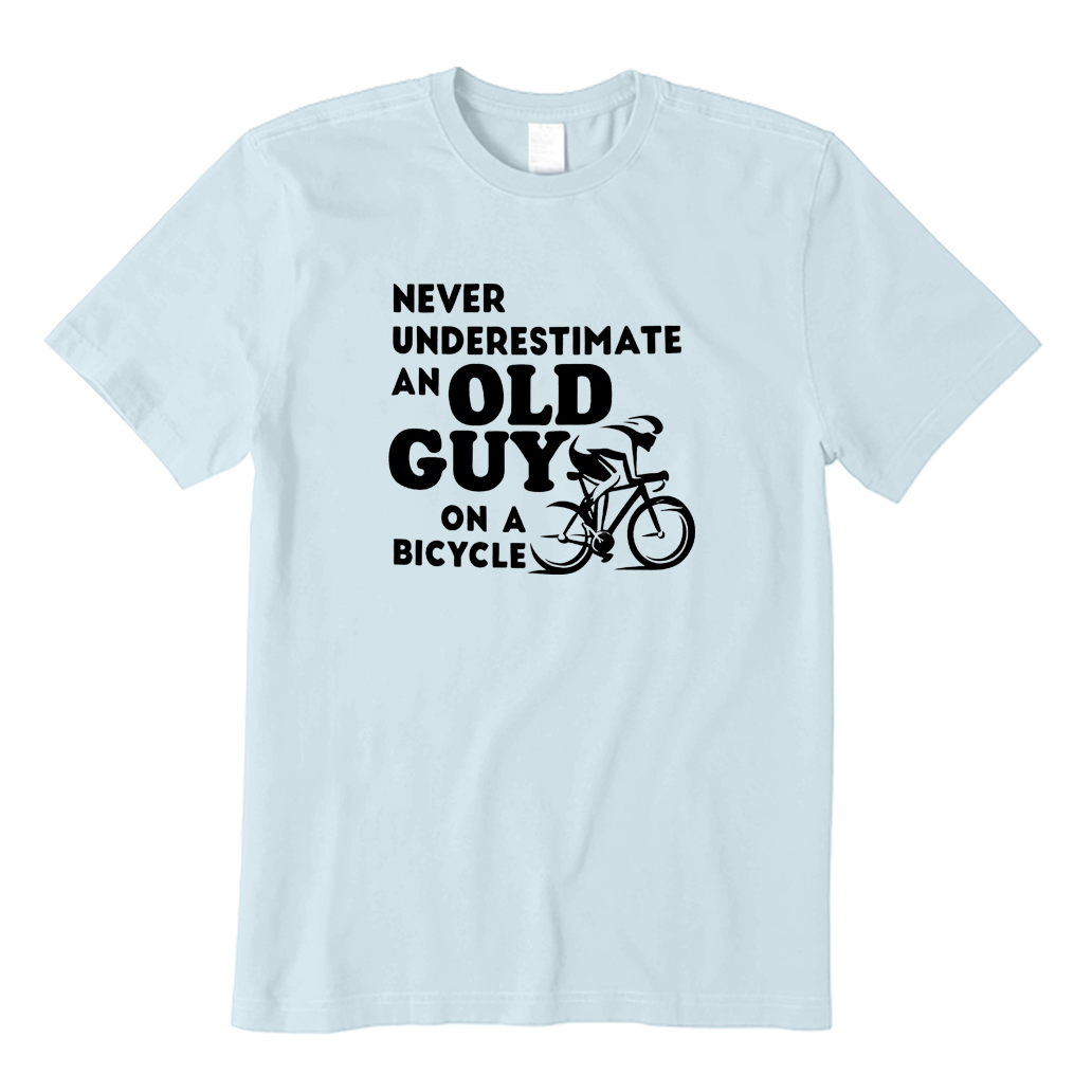 Never Underestimate An Old Guy on A Bicycle T-Shirt