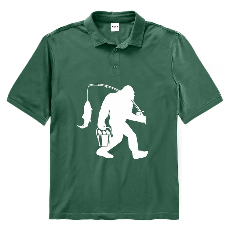 Bigfoot Fishing Polo Shirt