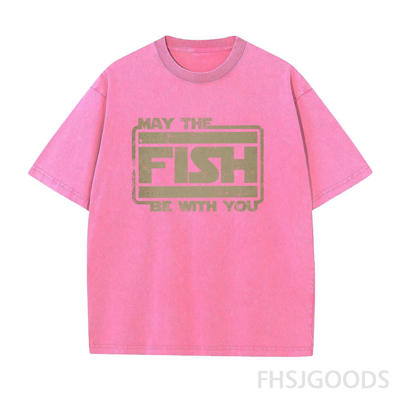 May The Fish Be with You Unisex Distressed T-Shirt