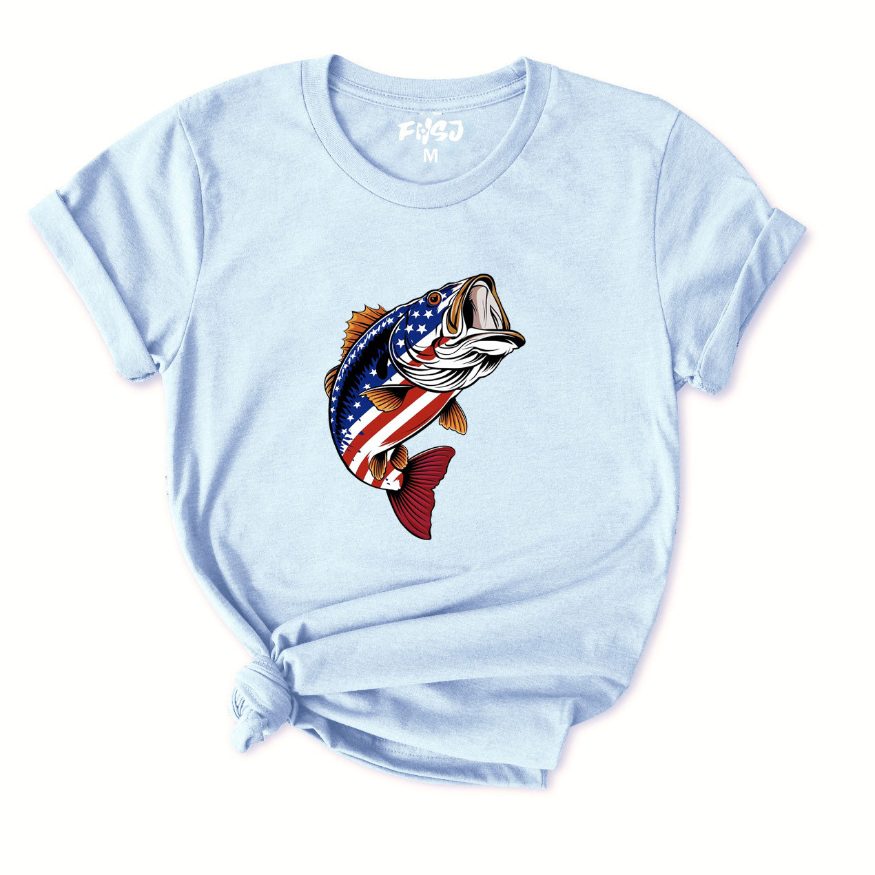 American Flag Bass T-Shirt for Women