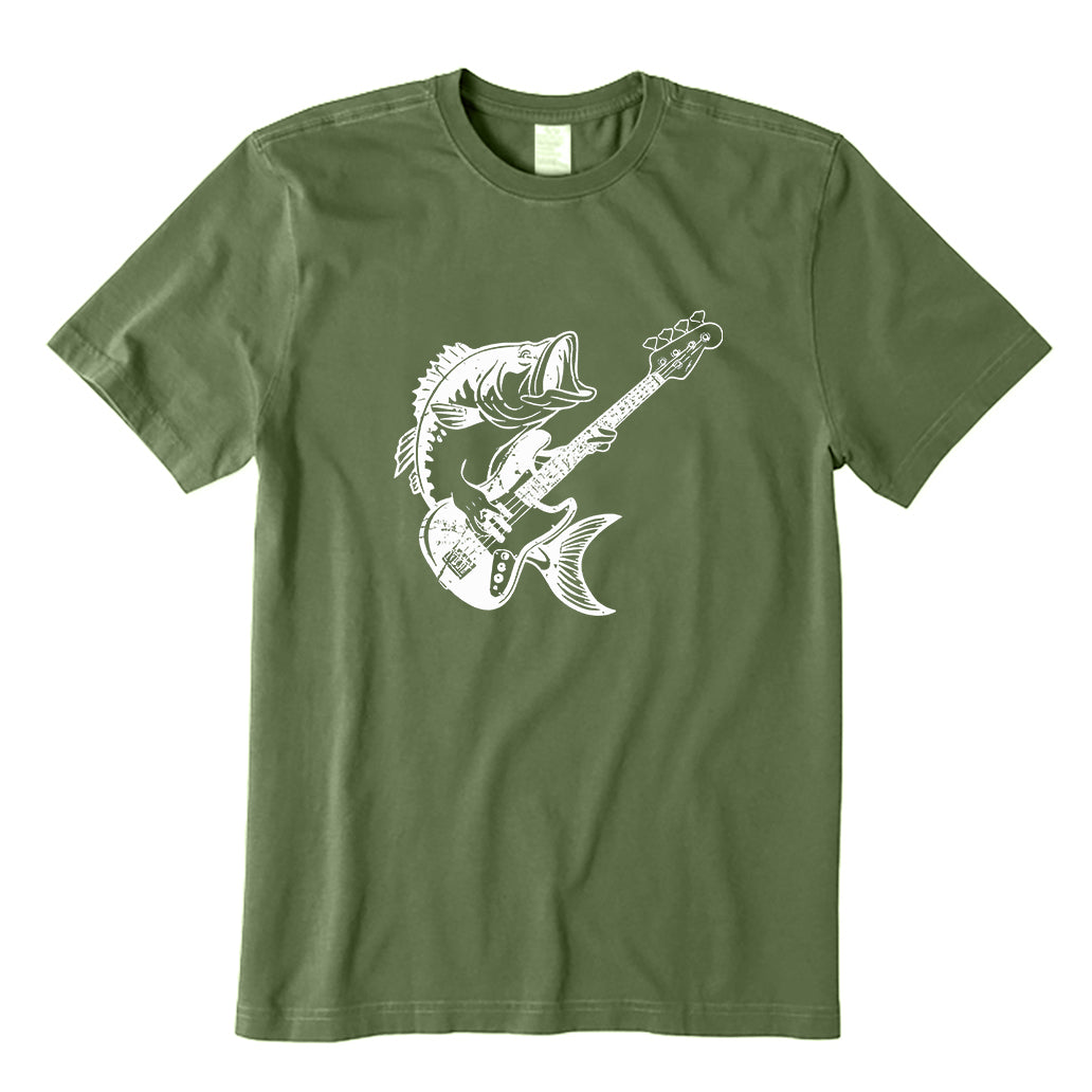 Bass Guitar Fish Pun T-Shirt