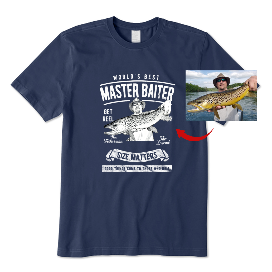 Personalized World's Best Master Baiter T-Shirt